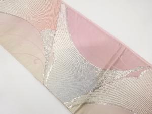 鶴模様織り出し　袋帯